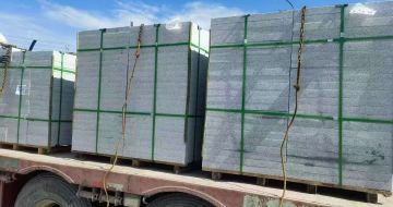 岳阳 芝麻白花岗岩地铺石装车日常