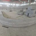 岳阳 芝麻白异形坐凳，自然面光面弧形加工