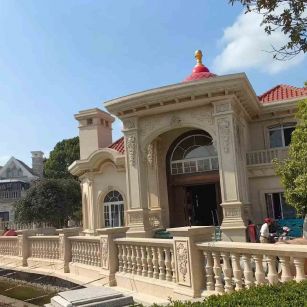 岳阳 黄金麻花岗岩欧式别墅