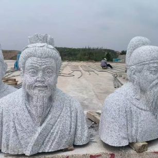 岳阳 白麻花岗岩石材人物立体雕刻