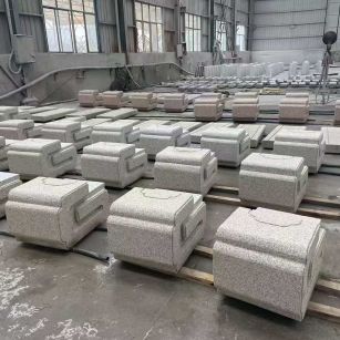 岳阳 白麻花岗岩异形加工-石凳，坐凳