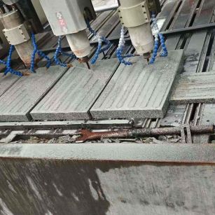 岳阳 芝麻白花岗岩荔枝面盲道雕刻