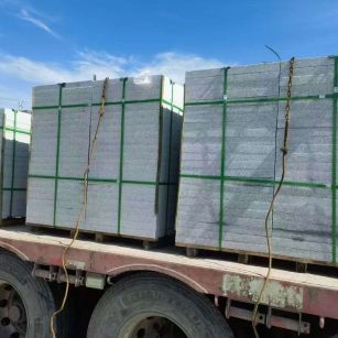 岳阳 芝麻白花岗岩地铺石装车日常