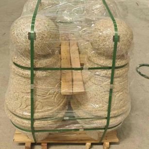 岳阳 黄金麻异形定制雕花——棒棒糖挡车柱