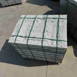 岳阳 白麻花岗岩石材自然面蘑菇石成品