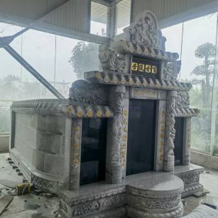 岳阳 芝麻白墓碑效果展示图