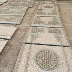 岳阳 白麻花岗岩外墙立面雕刻板