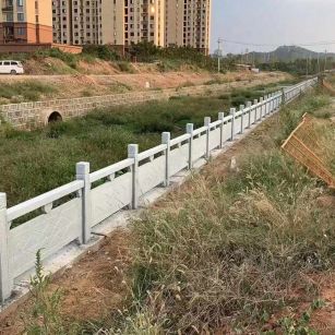 岳阳 白麻河道栏杆效果展示图