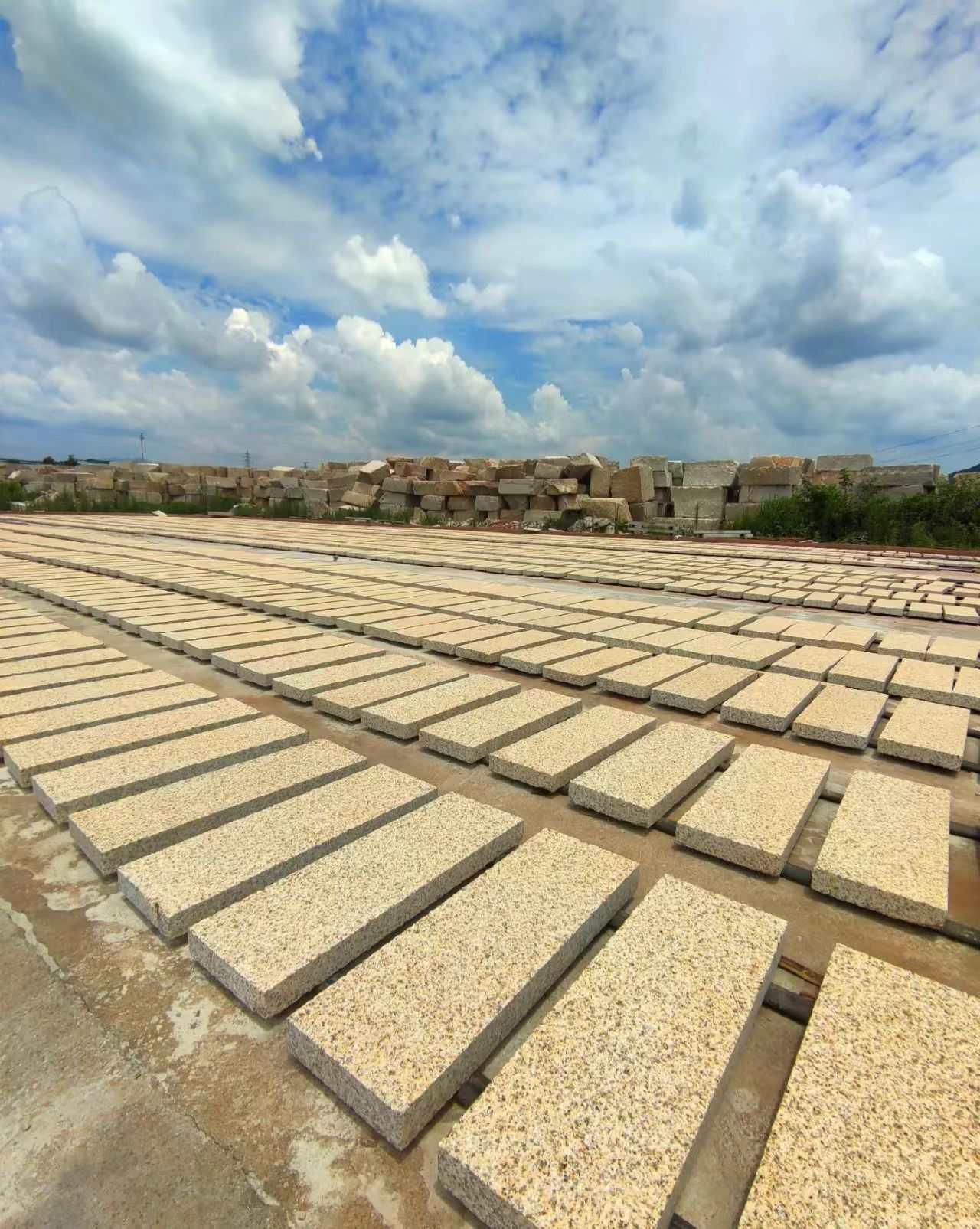 岳阳 黄金麻花岗岩荔枝面地铺石防护中