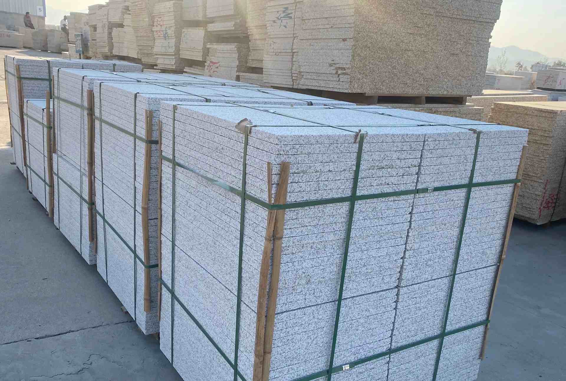 岳阳 白麻花岗岩荔枝面地铺石