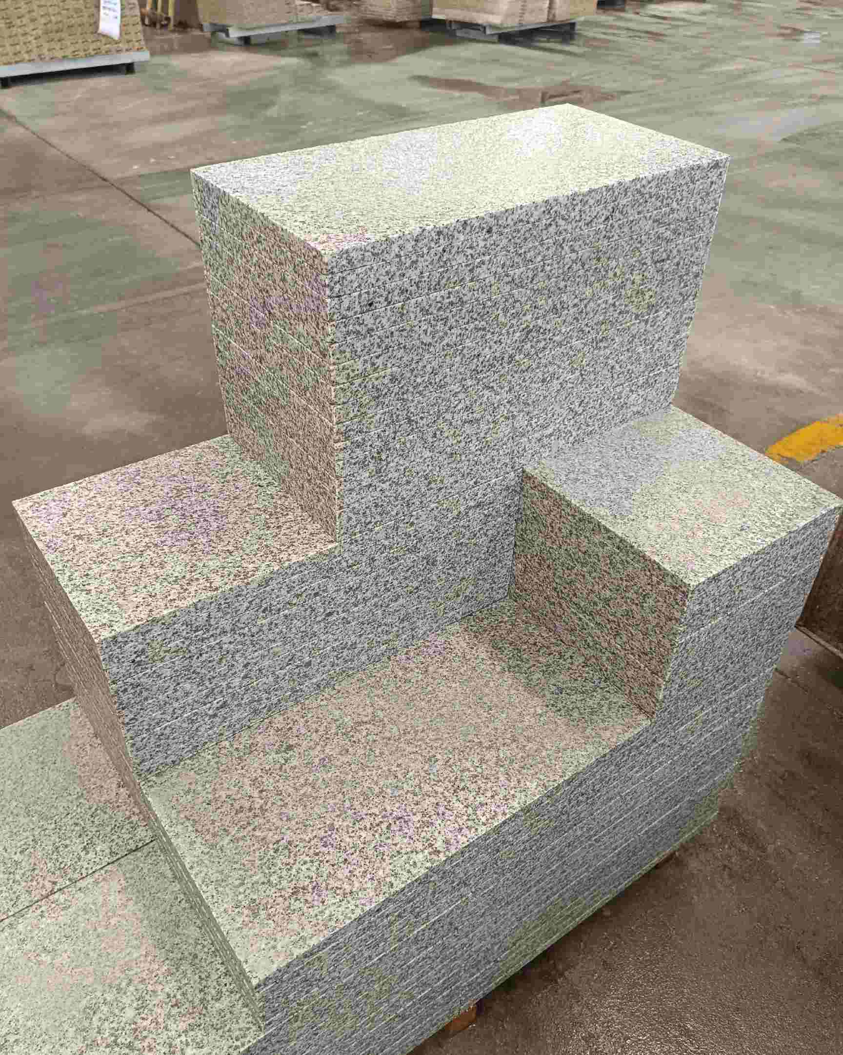 岳阳 白麻花岗岩荔枝面地铺石